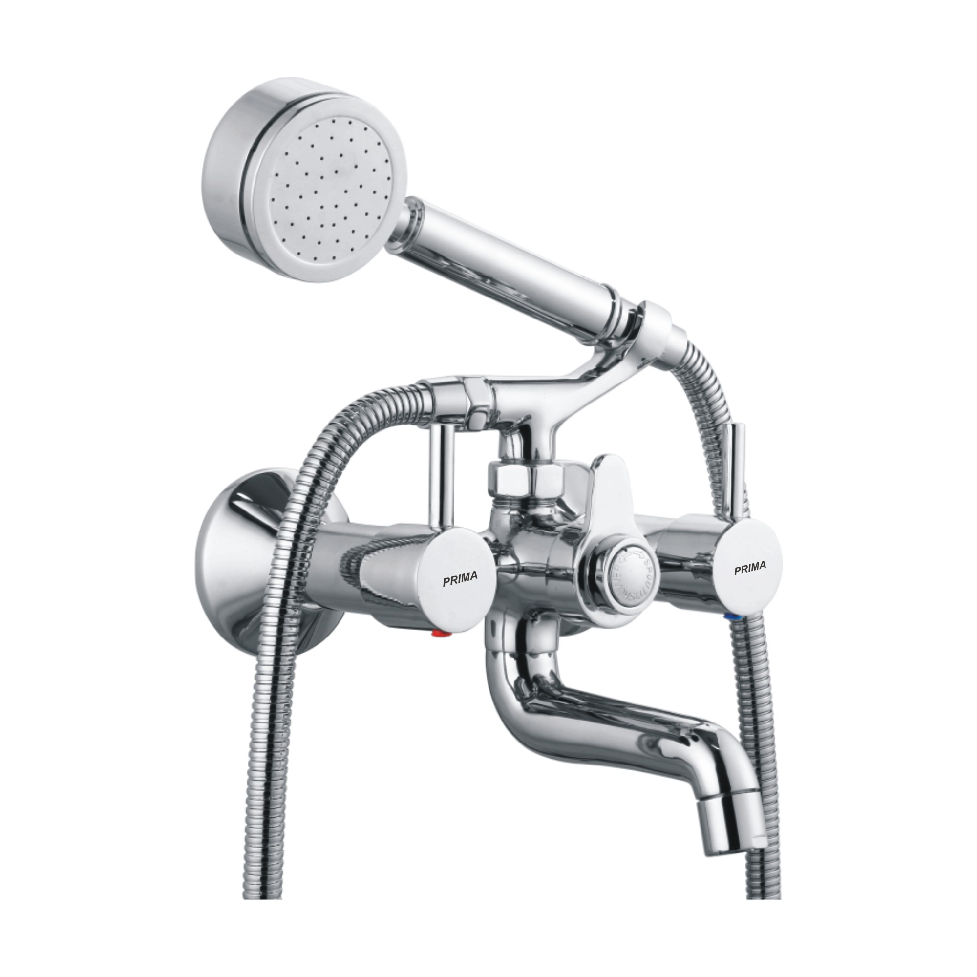 C.P Wall mixer Telephonic with Crutch 